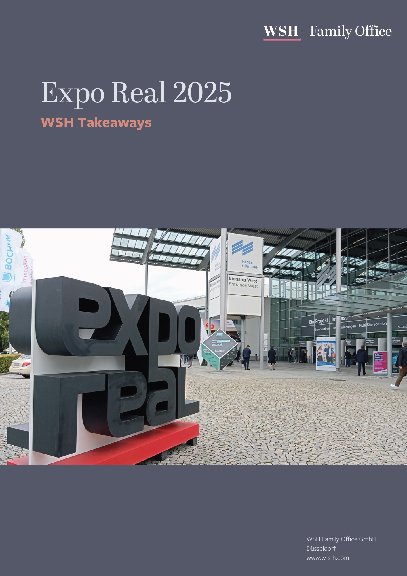 WSH Takeaway – WSH auf der Expo Real 2025 in München
